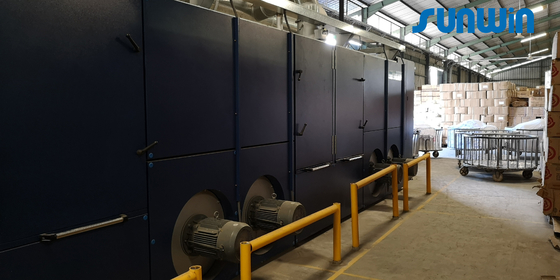Knitting 4 Chamber Fabric Textile Drying Machine 50m/Min Relax Dryer Machine 3 Pass