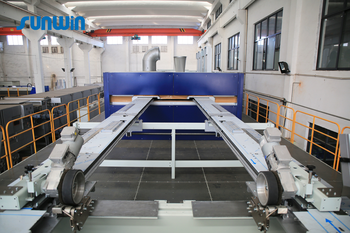 8 Chamber Oil Heated Cloth Finishing Tenter Ram Machine For Knitting Fabrics